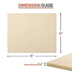 Pizza Stone for Oven and Grill 15 x 12 Inch, Cordierite - Image 2