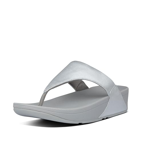 Image of FitFlop Womens Lulu Leather Toe Post Sandals