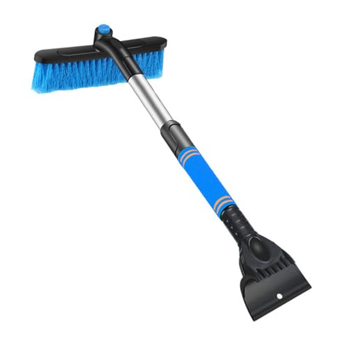 LTHERMELK 2-In-1 Ice Scraper And De-Icer With Car Cleaning Kit