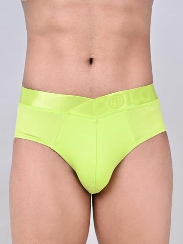 Image of Rupa Colors Modern Solid Brief for Men, Cotton Blend, Regular Fit, Outer Elastic, Pack of 1
