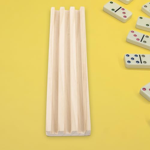 Soporte de dominó de madera para juego Mexican Train miniatura 6
