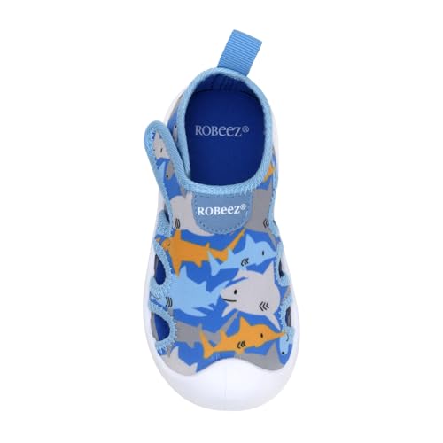 Robeez Kids Water Shoes Boys & Girls Slip Resistant Neoprene Aqua Shoes for Summer, Beach, Pool - Infant/Toddler, 12 Months - 3.5 Years3