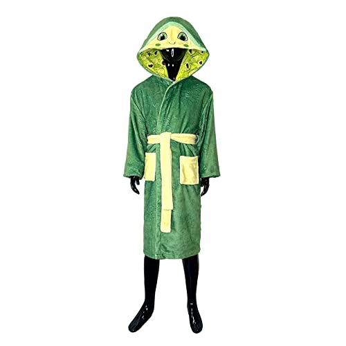 Partilandia Albornoz Animales Agustín Aguacate con Capucha Adultos Unisex【Tallas Adulto S a L】[Talla S]【Batas Peluche Originales】 Albornoz Adultos Disfraz
