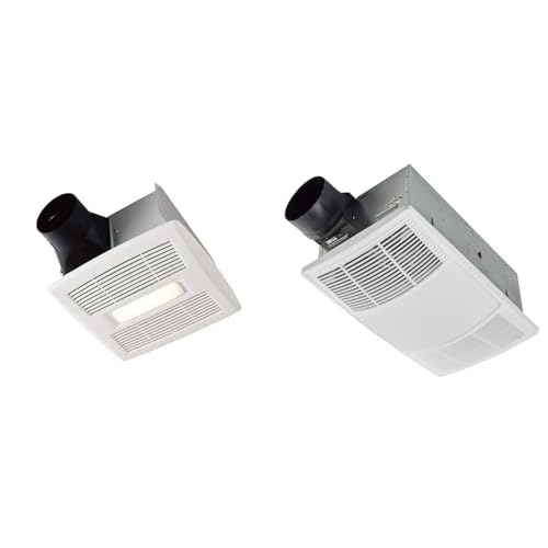 Broan-NuTone Ventilation Fan with LED Light 110 CFM and Bath Exhaust Fan, Heater, Light Combo 80 CFM