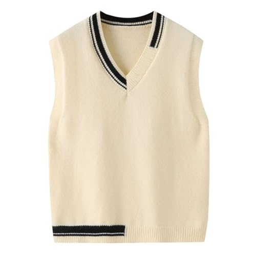 Men’S Casual Lightweight V-Neck Sweater Vest Loose Fit Sleeveless Knit Pullover3