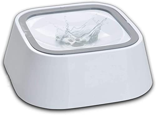 GION 1.5 L Dog Cat Water Dispenser Bowl for Drinking, Portable Puppy Water Drinking Feeder Pet Care Bowl for Outdoor, No Spill No Drip Slow Dog Water Bowl (1Pcs)