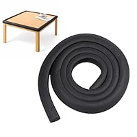 Schaumstoff-Schutzband für Kanten und Ecken – Kindersicher – Selbstklebeband 2 m – Schwarz