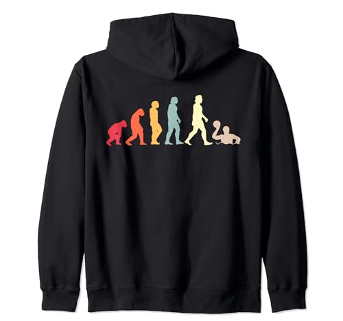 Waterpolo Player I Vintage Evolution Waterpolo Zip Hoodie