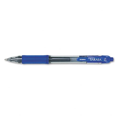 Bolígrafo Zebra Sarasa Gel Retractable Azul 1.0 mm Pack 12