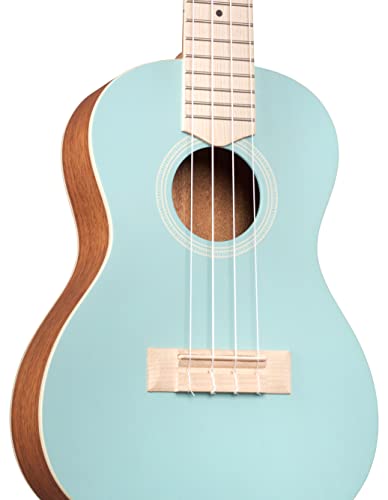 Image of Cordoba 15CM Matiz Mint Concert Ukulele with Color-Matching Recycled Nylon Gig Bag