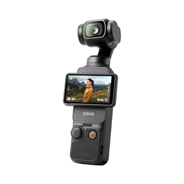 DJI Osmo Pocket 3, câmera vlogging com CMOS de 2,5 cm e vídeo 4K/120fps, estabilização de 3 eixos, foco rápido, rastreamento de rosto/objeto, tela sensível ao toque rotativa de 5 cm, câmera digital