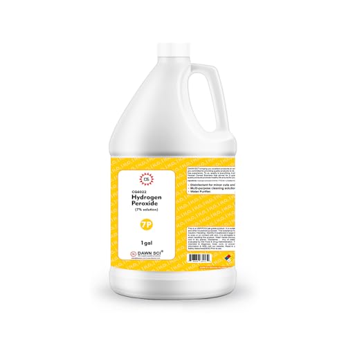 Dawn Scientific Inc. Hydrogen Peroxide 7% USP 1Gallon 128.0 Fl Oz Pack of 1