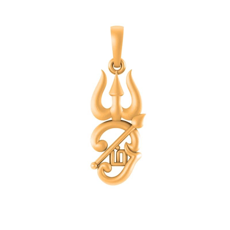Pendentif OM spirituel Mtrolls en argent plaqué or 22 carats haut de gamme