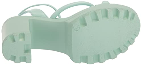 Yoki-Aster-08 Women's Open Toe Chunky High Heeled Sandals, Mint, 10 M Us #TOP3