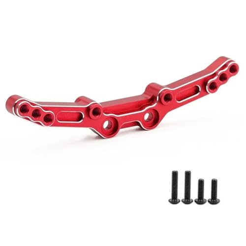 Rc Upgrade Components For 4-TEC 1/10 Stability Rear Shock Damper Plate Shock Absorbers Suitable Remote Control Car Upgrade Replacement Parts(Red)