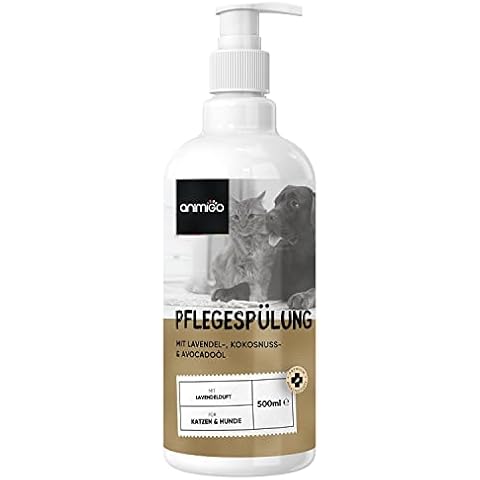 Animigo Conditioner für Hunde & Katzen - 500ml Spülung - Schonende Fellpflege für Katze und Hund - Für Langhaar & Kurzhaar geeignet - Bei Juckreiz, Geruch & trockene Haut - Mit Kamille & Avocadoöl Cover