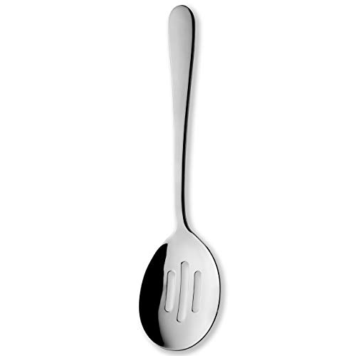 Windsor Carded Cuillère de Cuisine Trouée, Acier Inoxydable 18/0, Finition Miroir Cover