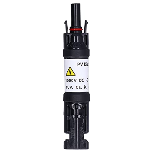 Solar fuses Solar Wind Power Parts Accessories Solar PV Diode Connector Male Female IP67 Waterproof Panel Cable Blocking Diode Holder 1000V (10A)