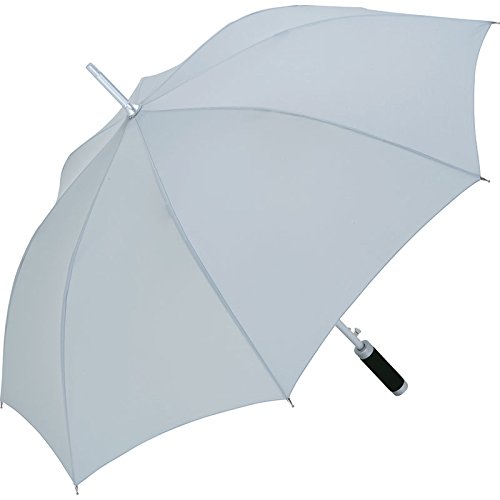 Parapluie standard FARE FP7860 gris clair à mâture robuste