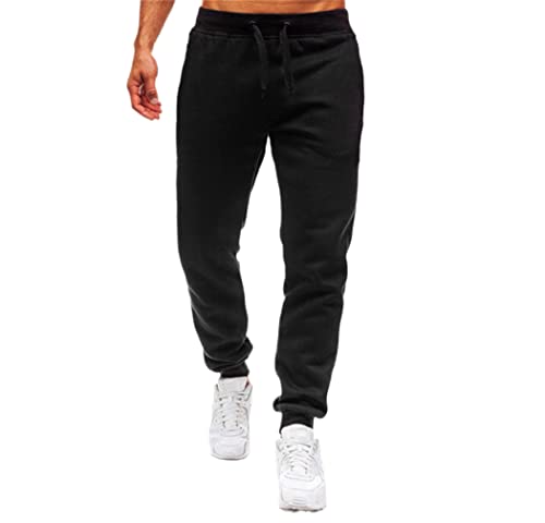Pantalon de jogging décontracté pour homme noir en tailles 27 à 32