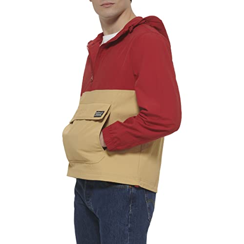 Image of LEVI'S Men's Lightweight Taslan Hooded Popover Windbreaker Jacket