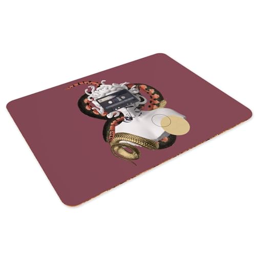Napperon rouge souple grand format 39,5x28,5 cm set table liège