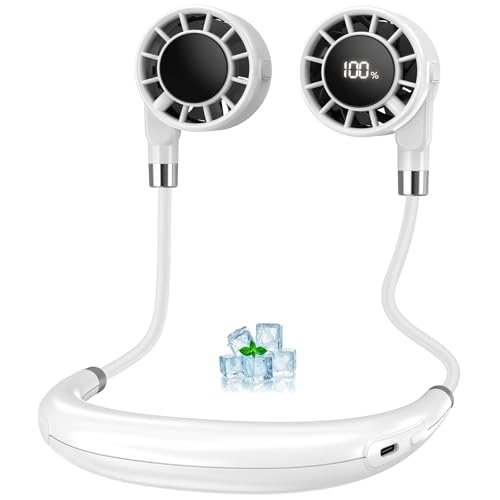 Ventilador de cuello portátil para combatir las olas de calor sin sufrir ruidos 2