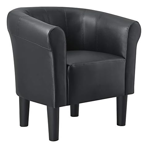 Fauteuil Similicuir Noir [en.casa] Cover