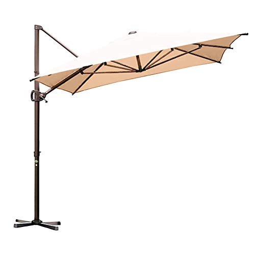 Abba Patio 9 X 12 Ft Rectangular Patio Offset Hanging Umbrella Double Top Cantilever Umbrella With Easy Tilt Cross Base For Garden Deck Backyard Pool Dark Brown B07svcvykd Amazon Price