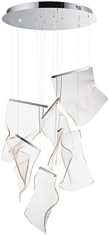 Rinkle Led 6-Light Pendant Polished Chrome