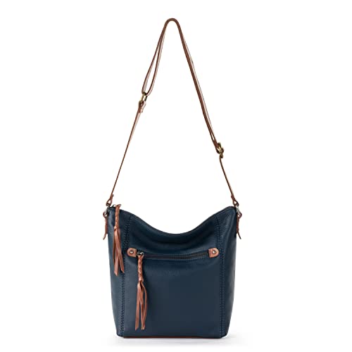 The Sak Ashland Crossbody Bag in Leather, Adjustable Crossbody Strap, Indigo4