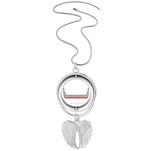 Collier pendentif bateau dragon Taiwan bijoux ethnique traditionnel chinois