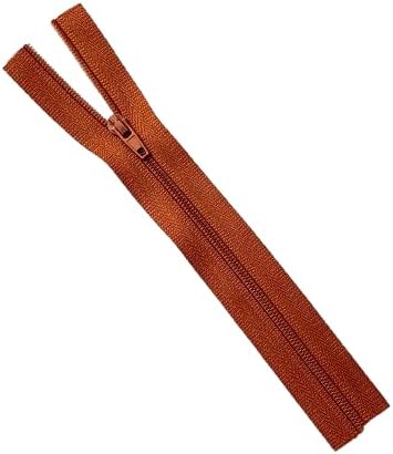 Nylon Invisible Zippers for Sewing, Multi-Color, #3 Size, 7-18 Inch Length, Crafting and Tailoring Projects (Golden Yellow, 12 Inch)