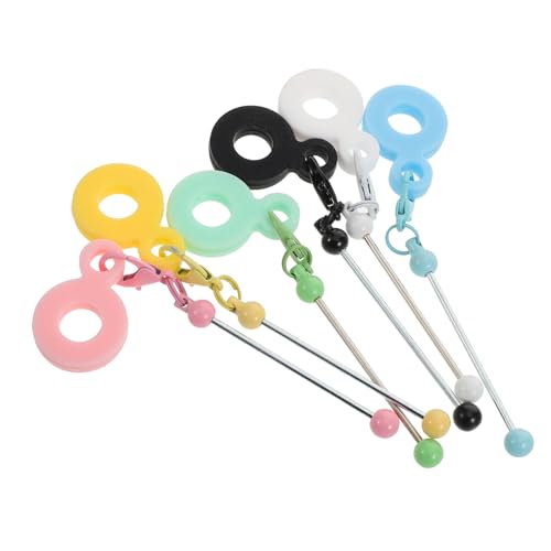 PRETYZOOM 6pcs Beadable Cup Decorations for DIY Tumbler Accessories Versatile for Bottles and Jars Creative Designs for Styles