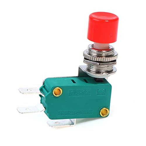 Micro-interrupteur DS-438 bouton-poussoir rouge momentané 12mm 250V