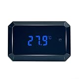 QOXEZY Monitor inalámbrico de la temperatura del tanque de peces del LED para la medida precisa Diseño compacto para acuarios (℃)
