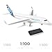 QIYUMOKE 1/100 Scale Compatible for A320 neo Airplane Model (14-inch L) for Airbus A320 Model Plane with Display Stand for Adult Pre-Built Model kit Airplane Collection Creative Tabletop Displays