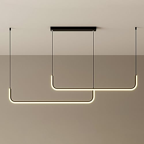 Lámpara colgante lineal LED para isla de cocina moderna 2