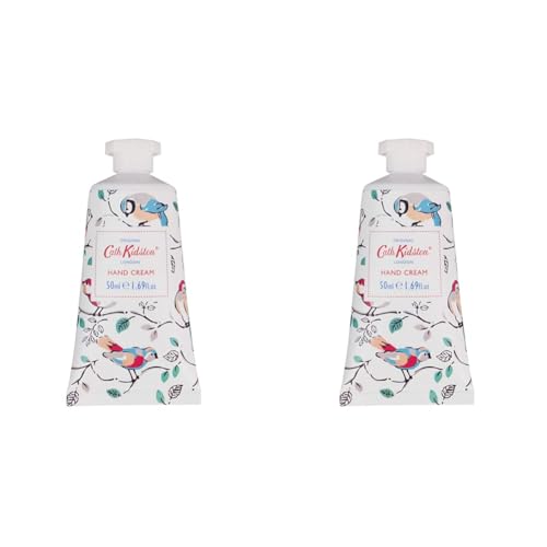 Cath Kidston Little Birds Everyday Moisturising Hand Care Cream | Enriched With Shea Butter | Cruelty Free & Vegan Friendly | Travel Friendly Size | 50ml (Pack of 2)
