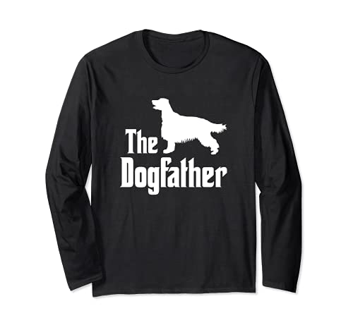 The Dogfather - funny dog gift, funny Irish Setter Long Sleeve T-Shirt, Black