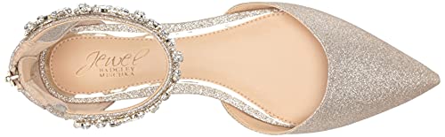 Jewel Badgley Mischka Women's Cassidy Ballet Flat, Gold Glitter, 7.5 #TOP4