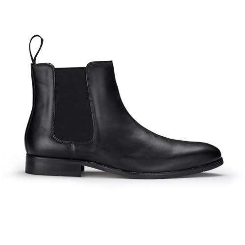 Image of Polar Fox Men's Classic High-Top Chelsea Boot | Stylish Slip-On Ankle Boot for Dress, Casual & Formal Wear