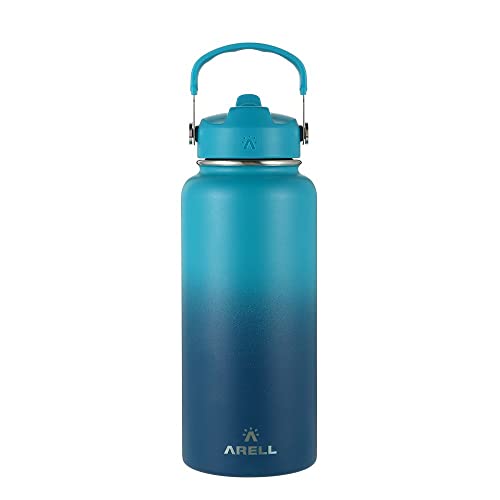 Garrafa Térmica Straw Flask 946 ML Ocean Blue Arell