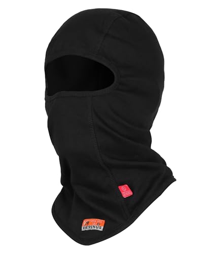 VATRENUS FR Balaclava 7oz FR Face Mask Flame Resistant Hood Welding Hood Breathable Arc Rated NFPA2112 CAT2 One Size Black