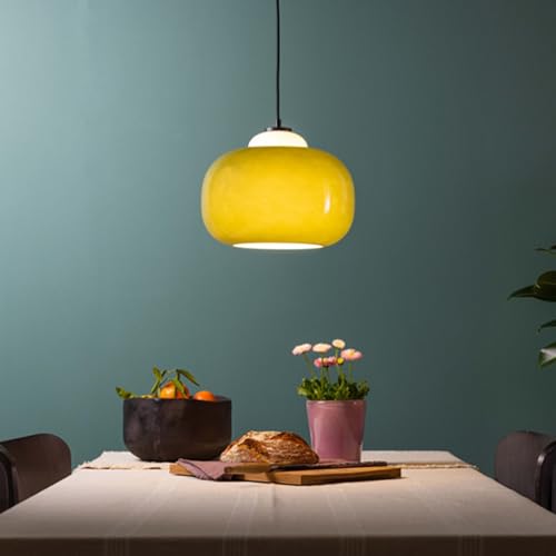 Lightbox Hängeleuchte mit grünem Glasschirm - dimmbare Pendelleuchte mit E27 Fassung - Lampe für Wohnzimmer, Esszimmer & Küche - Hängelampe exkl. LED
