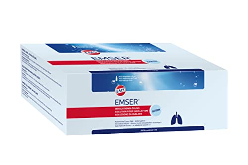 Emser Inhalationslösung mit Natürlichem Emser Salz/Inhalation bei akuten oder chronischen Entzündungen der Atemwege / 100 Ampullen à 5 ml