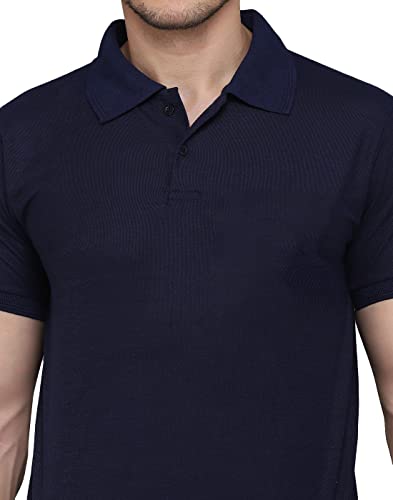 Image of INKKR Men's Regular Fit Polo Neck Half Sleeve Multicolor T-Shirts Combo