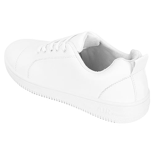 Kraasa White Trendy Casual Shoes, Stylish Sneakers for Men Price