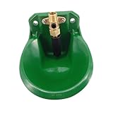 VILLCASE Abreuvoir Automatique pour Chèvres Plastique Vert avec Robinet Cuivre Distribute...