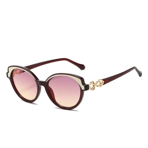 Lunettes de soleil œil de chat UV400 pour hommes et femmes avec monture dégradée chic
